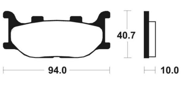 Zavorne ploščice za motor tecnium Supersport MF191 FA199HH sinter metal