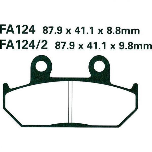 Zavorne ploščice FA 124/2 