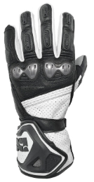 Športne motoristične rokavice iXS RS-100, črne/bele