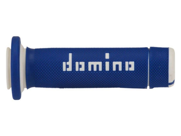 Ročaji/gripi za štirikolesnike DOMINO A180 ATV, modri/beli