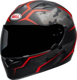 Motoristična čelada BELL Qualifier Stealth, camo/rdeča