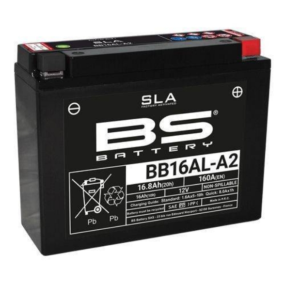 Tovarniško aktiviran akumulator BS Battery BB16AL-A2 SLA, 12V/16,8Ah- 160A