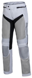 Športne poletne motoristične hlače iXS Trigonis-Air, bele/svetlo sive
