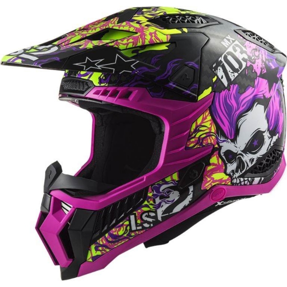 Premium motocross čelada LS2 X-Force carbon Fireskull (MX703)