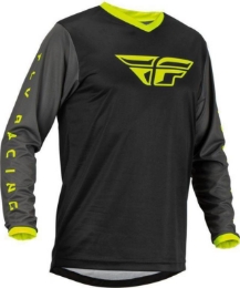 Motocross dres/majica FLY MX F-16, črna/siva/rumena