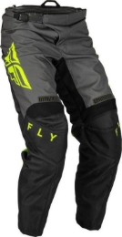 Motocross hlače/dres FLY MX F-16, črne/sive/rumene