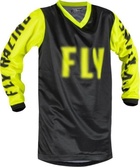 Otroška motocross majica/dres FLY MX F-16, črna/rumena