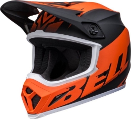 Premium motocross čelada BELL MX-9 Mips Disrupt, črna/oranžna