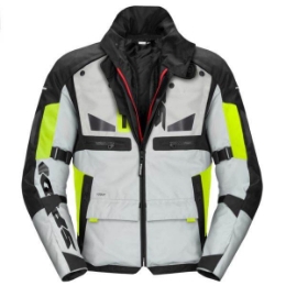 Motoristična jakna Spidi Crossmaster H2Out® 3in1, bela/rumena