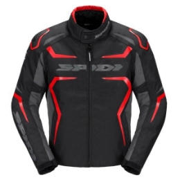 Športna motoristična jakna Spidi Race Evo H2Out, črna/rdeča