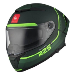 Motoristična čelada MT Helmets Thunder 4 SV R25, črna/zelena