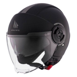 Motoristična jet čelada MT Helmets Viale SV S Matt, črna