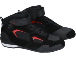 Športni motoristični čevlji XPD X-Radical, črni/rdeči