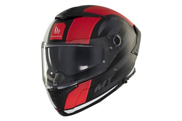 Motoristična čelada MT Helmets Thunder 4 SV Treads, črna/rdeča/bela