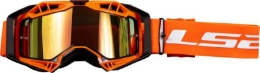 Premium motocross očala LS2 MX Aura PRO + Pinlock/Tear Off, oranžna
