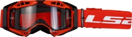 Motocross očala LS2 MX Aura Enduro Series + Pinlock, rdeča