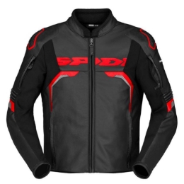 Športna usnjena motoristična jakna Spidi Evorider 3, črna/rdeča