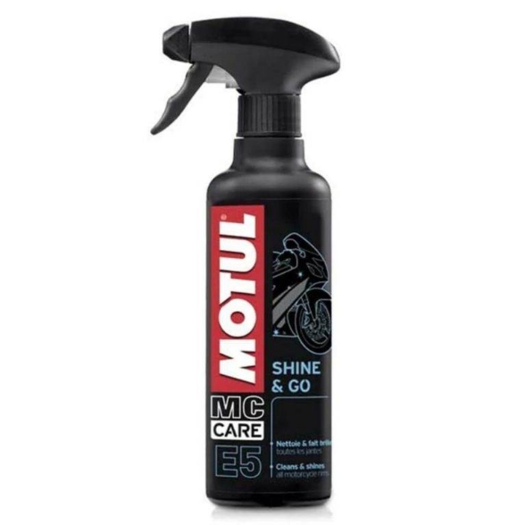 Univerzalno čistilo za suho čiščenje motorja MOTUL E5 Shine&Go, 400 ml