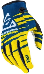 Motocross rokavice ANSWER AR1 PRO, rumene/modre