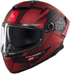 Motoristična čelada MT Helmets Thunder 4 SV Luminence, črna/rdeča